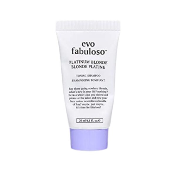 EVO Fabuloso Platinium Blonde - szampon tonujący- travel size